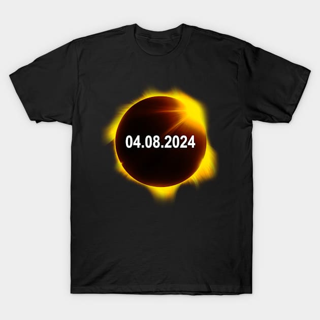 Total Solar Eclipse April 8, 2024 American Eclipse T-Shirt by Emma Creation